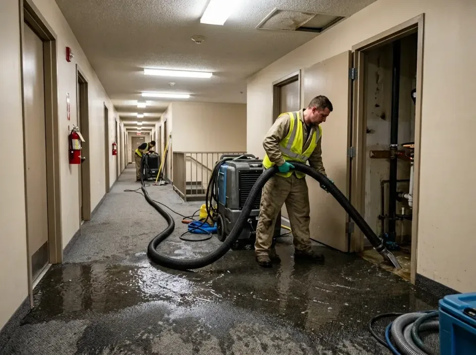 multi-unit-apartment-hallway-f-005 — frequently asked questions, Emergency Burst Pipe Water Extraction & Removal in Stewart…
